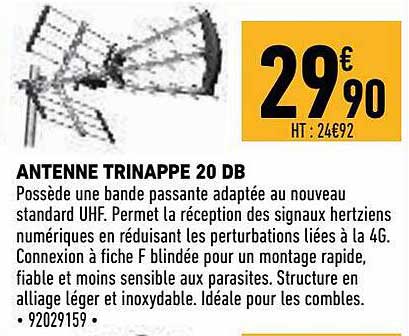 antenne trinappe 20 db