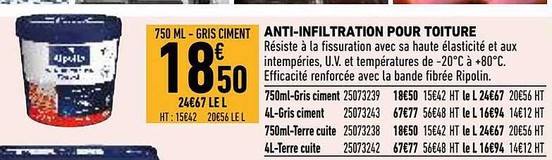 Anti-infiltration Pour Toiture