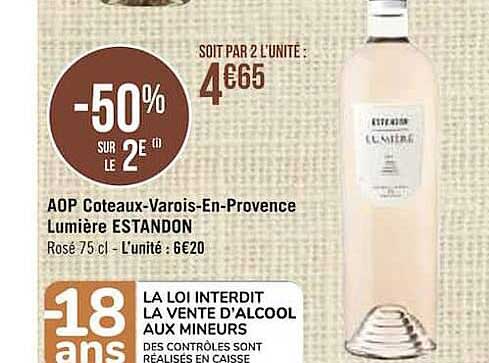 aop coteaux-varois-en-provence lumière estandon