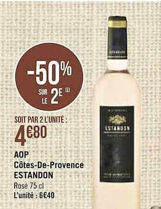 aop côtes-de-provence estandon