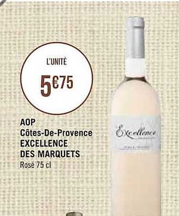aop côtes-de-provence excellence des marquets