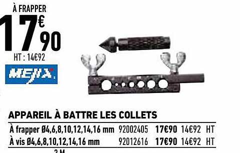 appareil à battre les collets