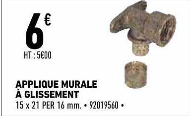 applique murale à glissement