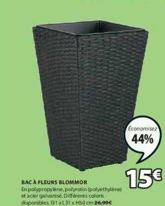 bac à fleurs blommor