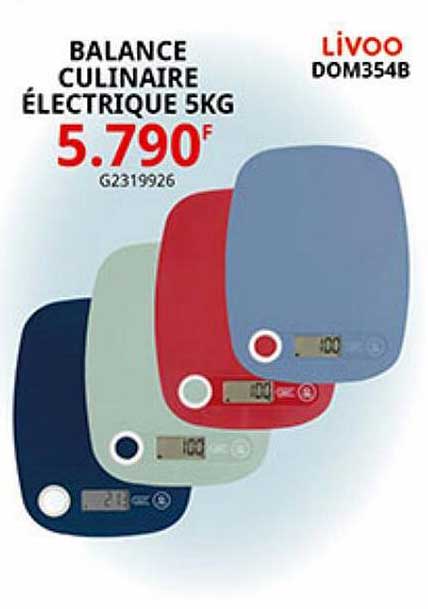 balance culinaire électrique 5kg livoo