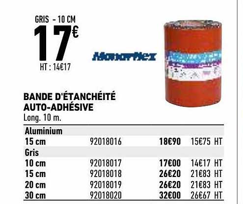 bande d'étanchéité auto-adhésive