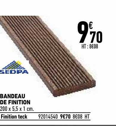 bandeau de finition sedpa