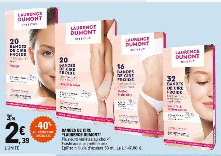 bandes de cire "laurence dumont"