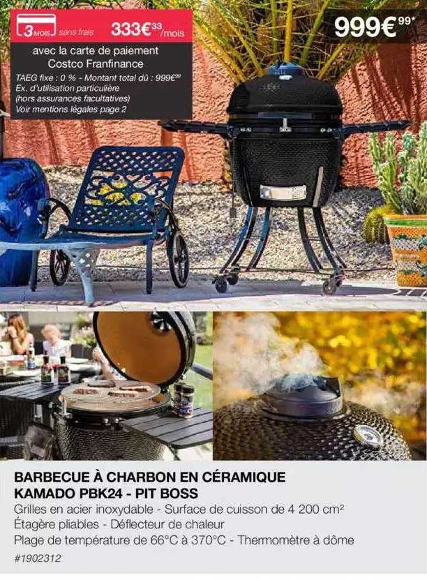 barbecue à charbon en céramique kamado pbk24 - pit bos