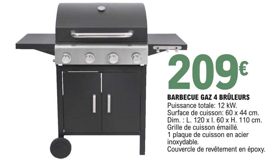 barbecue gaz 4 brûleurs