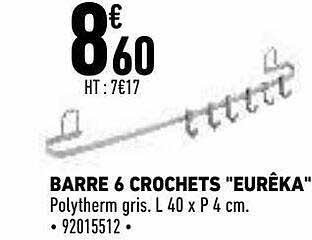 Barre 6 Crochets "eurêka"