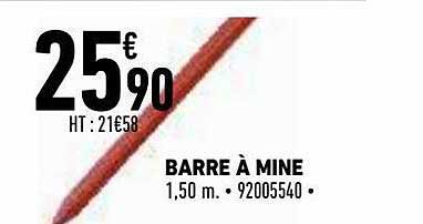 barre à mine