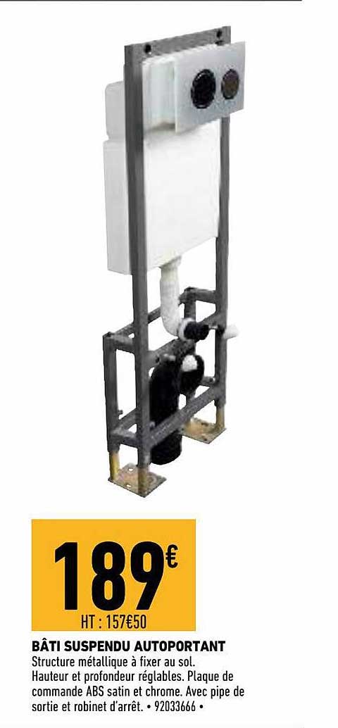 bâti suspendu autoportant