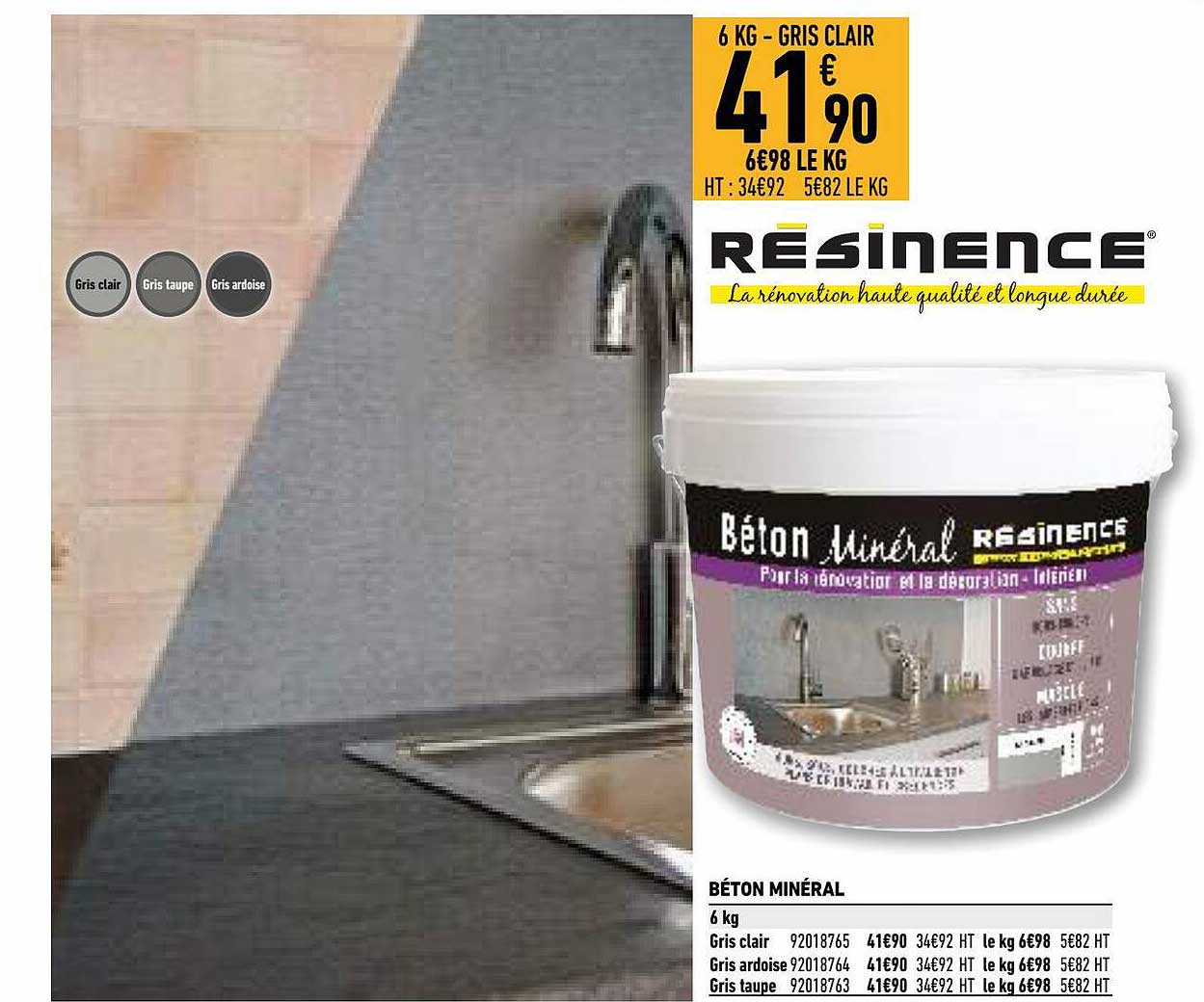 béton minéral résinence