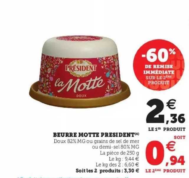 beurre motte président