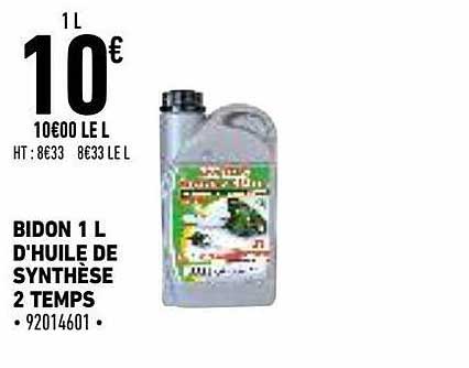 bidon 1 l d'huile de synthèse 2 temps