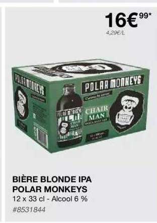 bière blonde ipa polar monkeys