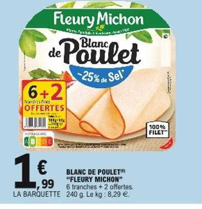 blanc de poulet "fleury michon"