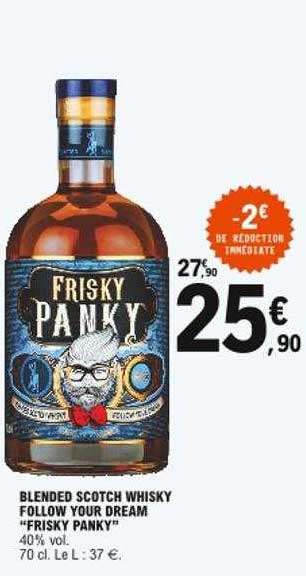 Blended Scotch Whisky Follow Your Dream "frisky Panky"