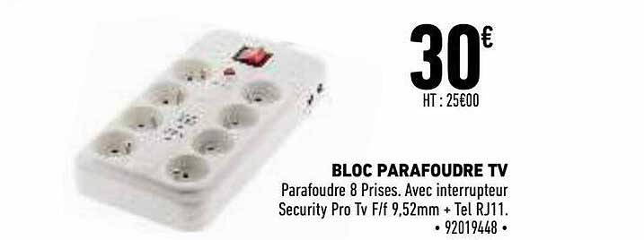 bloc parafoudre tv