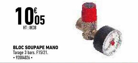 bloc soupape mano