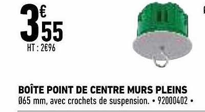 boite point de centre murs pleins