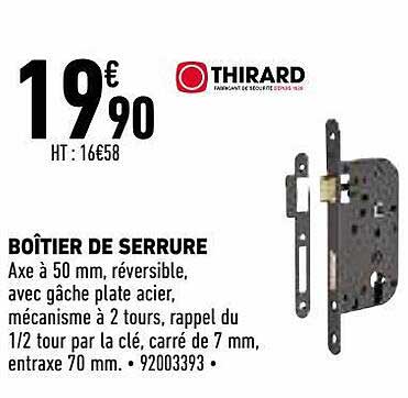 boîtier de serrure thirard