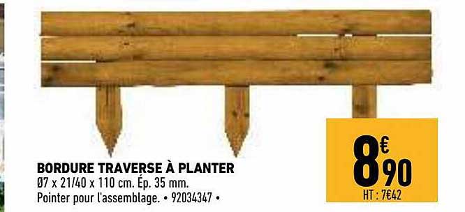 bordure traverse à planter