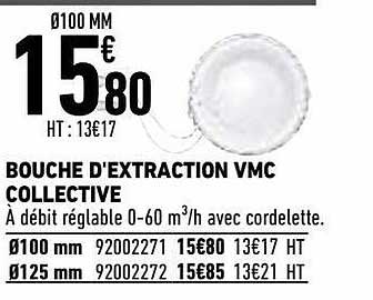 bouche d'extraction vmc collective