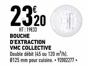 bouche d'extraction vmc collective