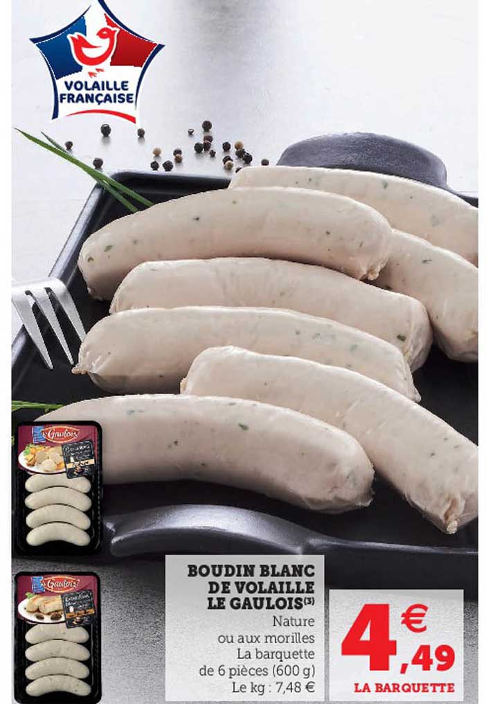 Boudin Blanc De Volaille Le Gaulois