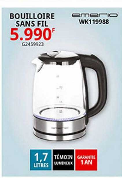 Bouilloire Sans Fil Emerio