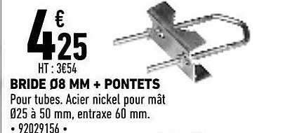 bride ø8 mm + pontets