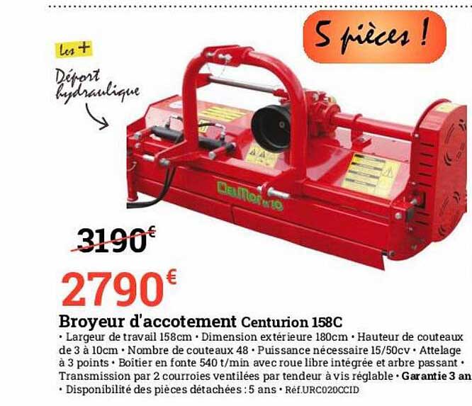 broyeur d'accotement centurion 158c