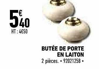 butée de porte en laiton