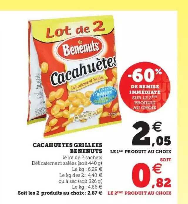 Cacahuètes Grillées Bénénuts