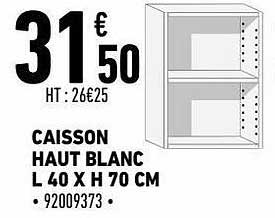 Caisson Haut Blanc L 40 X H 70 Cm