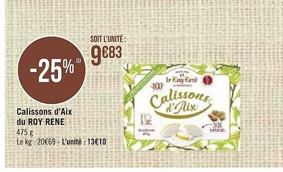 calissons d'aix du roy rené