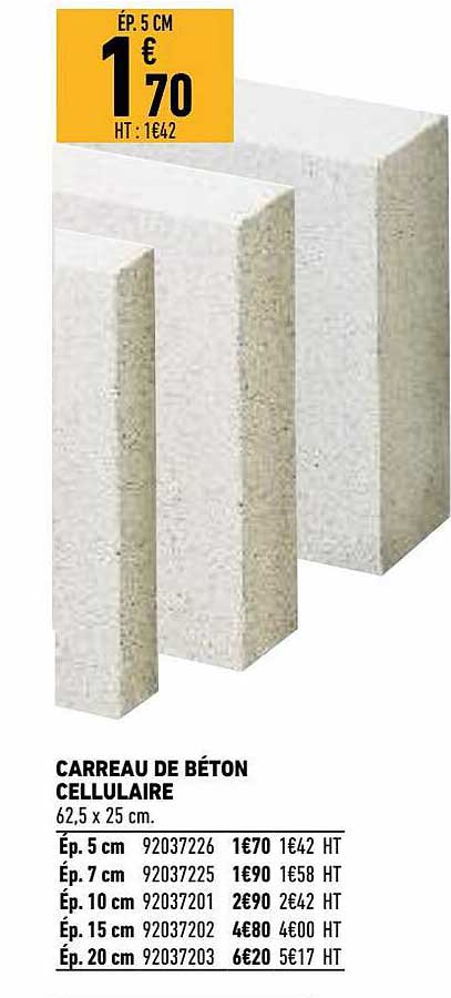 Carreau De Béton Cellulaire