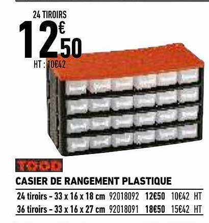 Casier De Rangement Plastique Tood