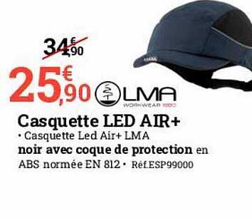 casquette led air+ lma