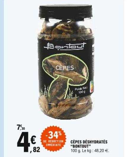 cèpes déshydratés "bontout"