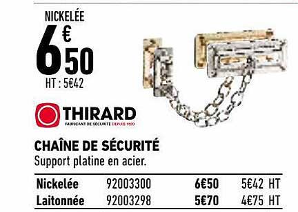 chaîne de sécurité thirard