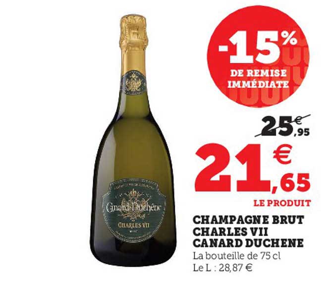 champagne brut charles VII canard duchêne