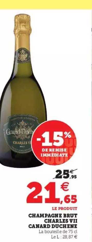 champagne brut charles VII canard duchêne
