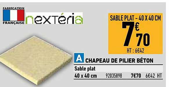 chapeau de pilier béton nextéria