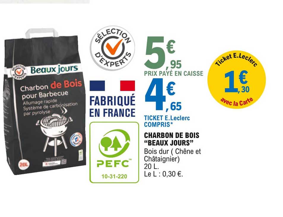 charbon de bois "beaux jours"