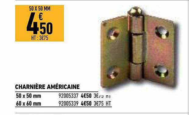 Charnière Américaine