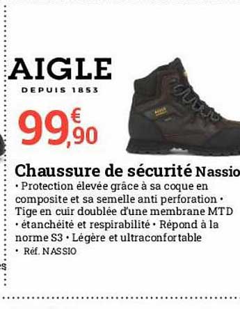 chaussure de sécurité nassio aigle