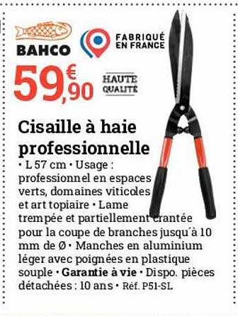 Cisaille à Haie Professionnelle Bahco